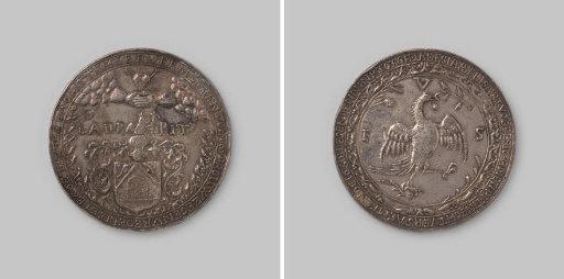 Medal commemorating the 25th wedding anniversary of Laurens Pit and Elisabeth Vogels in 1658