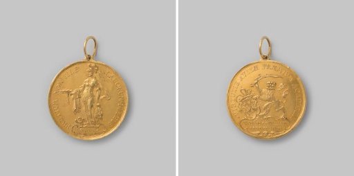 Medal awarded to Christaan Pit by the City of Leiden on the occasion of the defense of his dissertation at the University of Leiden on 28 November 1674 (so-called promotion with the cap)