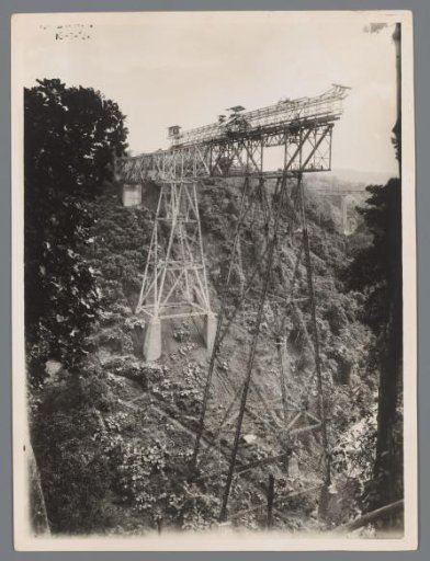 Tjisomang Railway Bridge Under Construction