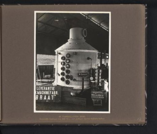 Boiler for the Tangoelangin Sugar Factory, Java