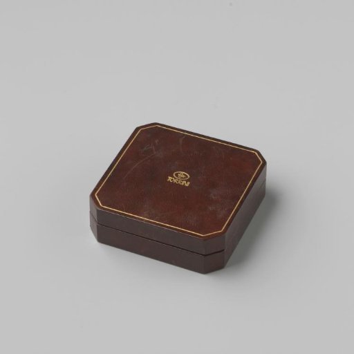 Leather collection box with the medal of B'nai Berith
