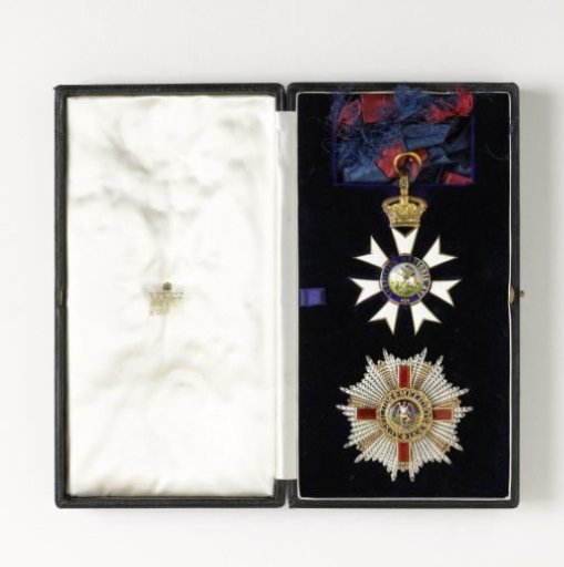Britse ridderorde (The Most Distinguished Order of St. Michael and St. George), ontvangen door Willem Drees