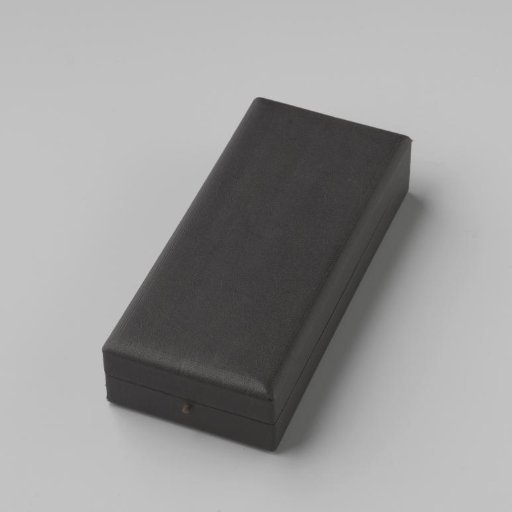 Box of black leather