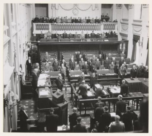 Reopening of the Second Chamber after the German occupation