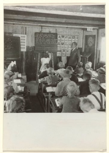 Group of children in a classroom