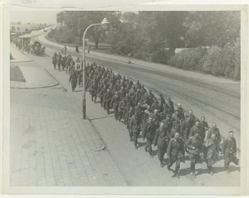 German soldiers leaving the Netherlands