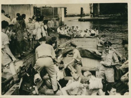 RAF Sunderland Squadron Evacuating Dutch Internees from Batavia