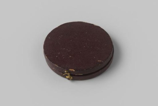 Box accompanying a medal awarded to Bart van Hove in 1868 by the Society for the Promotion of Factory and Handicraft Industry in the Netherlands, The Hague Section
