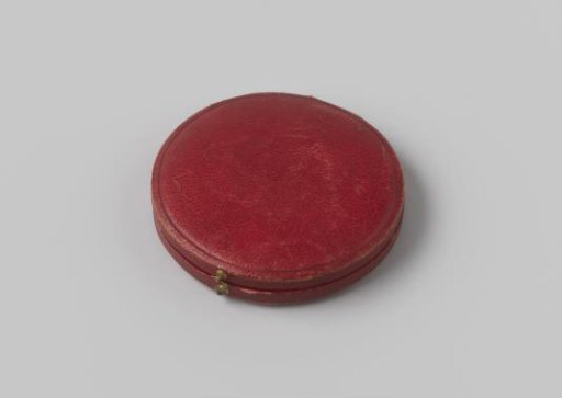 Box accompanying the prize medal awarded to Bart van Hove at the International World Exhibition in Paris, 1878