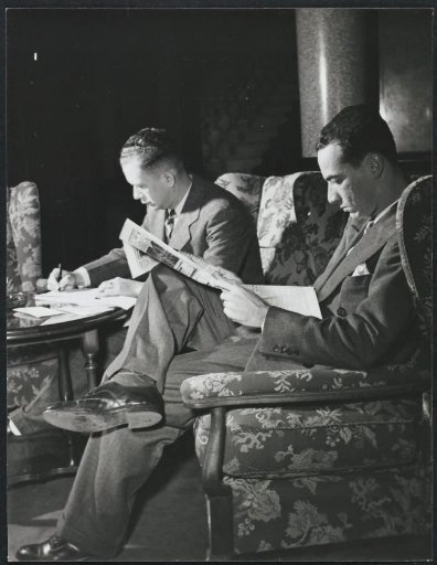 Two of the participants in the RTC: Percy Wijngaarde and P.G.A. Findlay