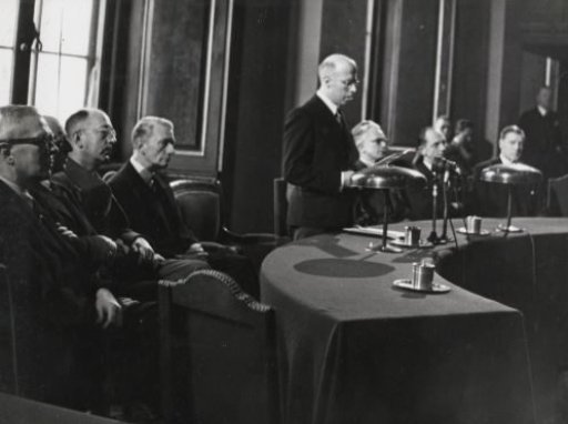 Prime Minister Beel Opens the Round Table Conference between the Netherlands and the West