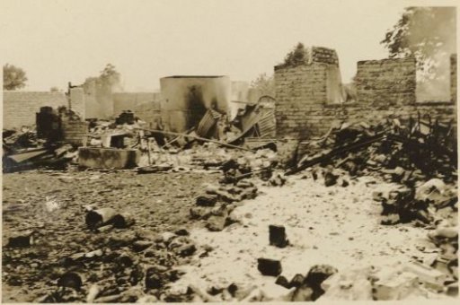 Ruined houses