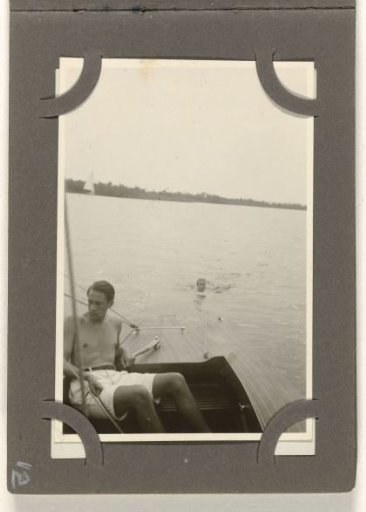 Sailing trip on a lake
