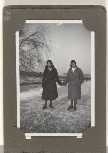 Ice skating, February 1933