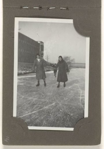 Ice skating, February 1933