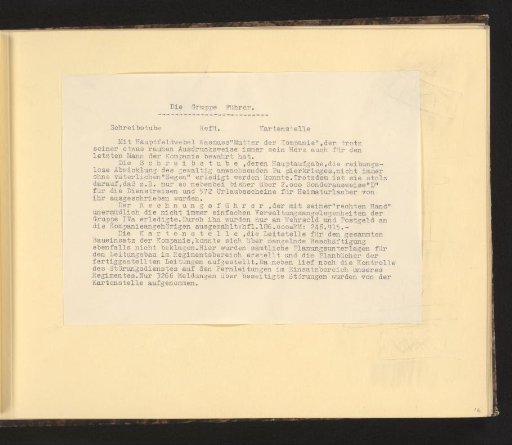 Text on the command