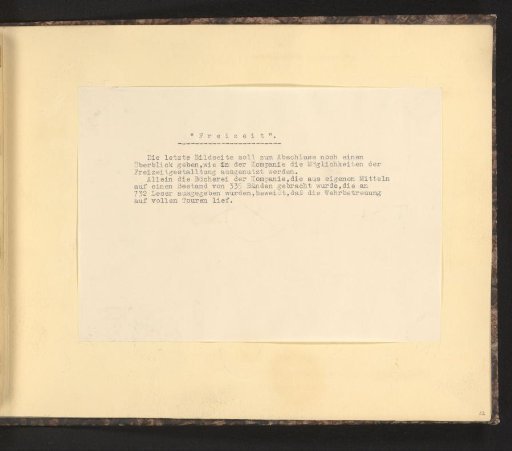 Text on leisure activities