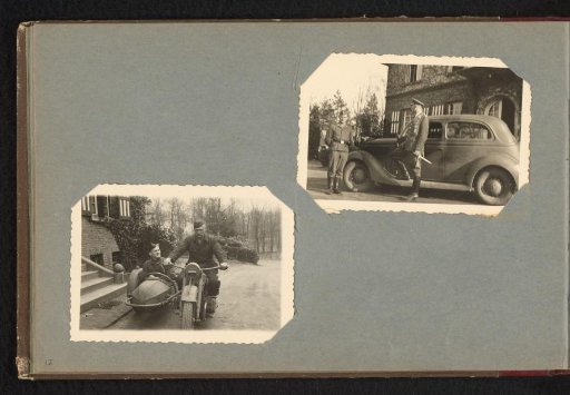Car and motorcycle with sidecar