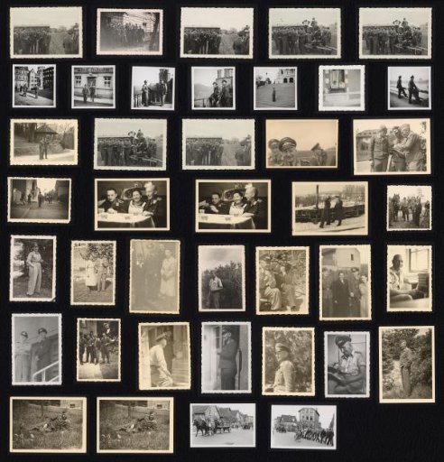 Group of 40 loose photographs regarding the military service of Dieter Glitsch from Hardegsen during the Second World War
