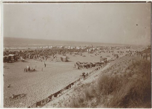 Overview of the beach in Zandvoort