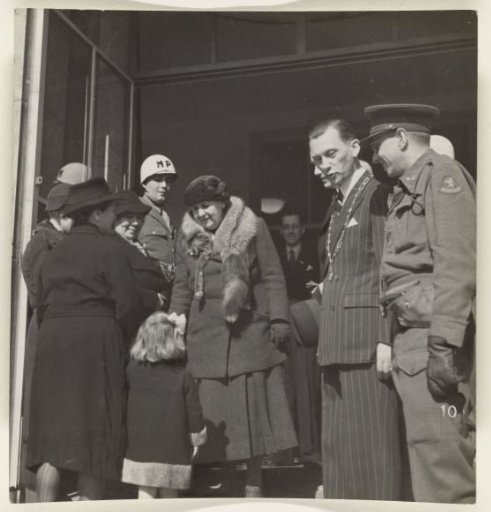 Queen Wilhelmina on a visit