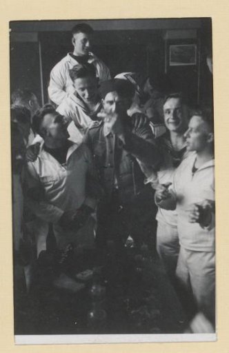 Sailors celebrating