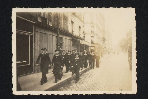 Sailors on the street in Paris