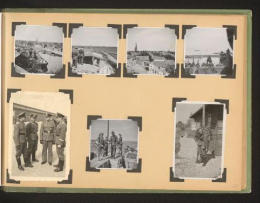 Officers on a Visit and Village Views