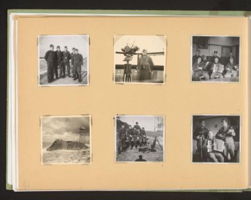 Group of soldiers during their work and leisure time
