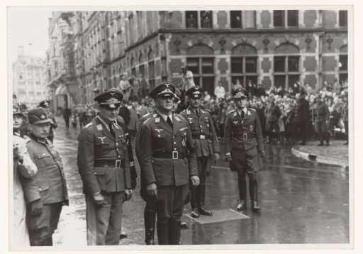 Arrival of the Commander-in-Chief of the Wehrmacht F. Christiansen