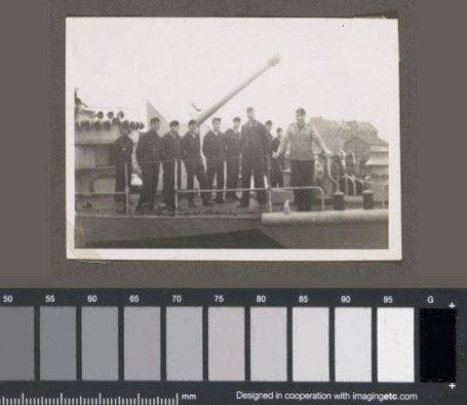 Soldiers on board a ship