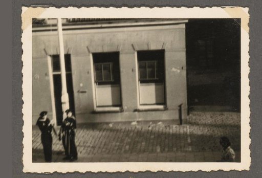 Lowering of the Dutch flag and hoisting of the swastika flag
