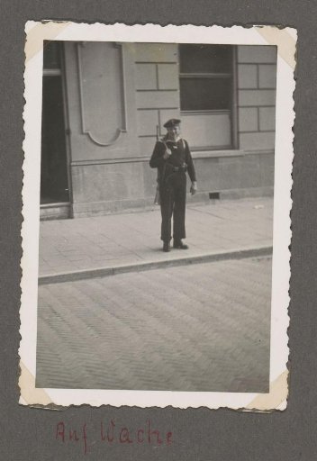 Heinrich Clausen on guard