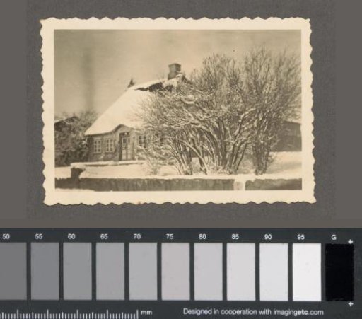 View of a snow-covered house