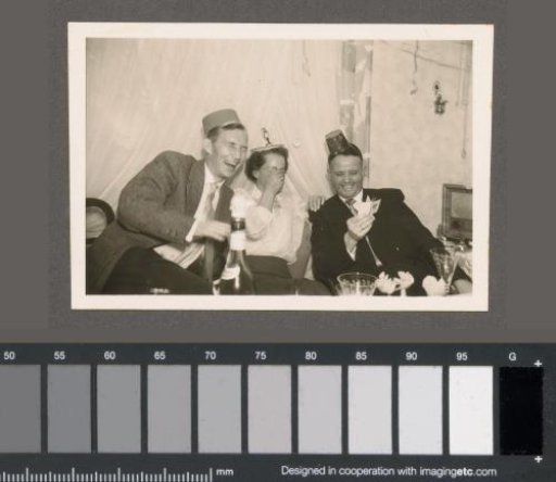 Men and woman at a party