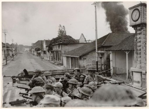 Advancing Dutch Soldiers