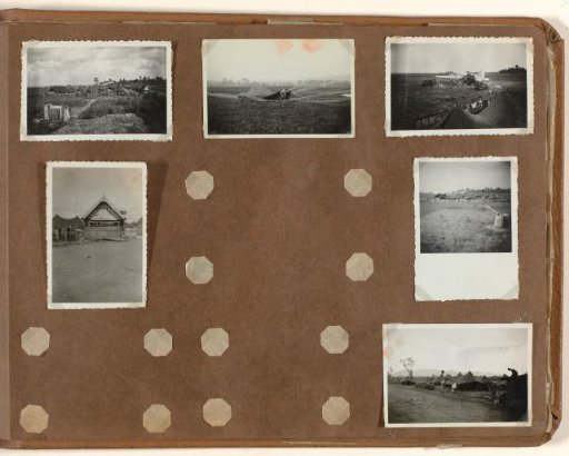 Airfield with encampment