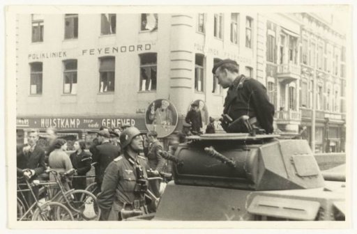German army in Rotterdam