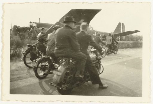 Shot-down German transport aircraft
