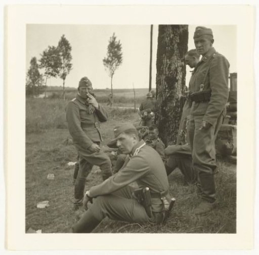 Wehrmacht soldiers at the Peel Line