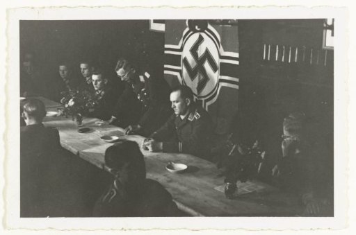 Wehrmacht Soldiers Sitting at a Table