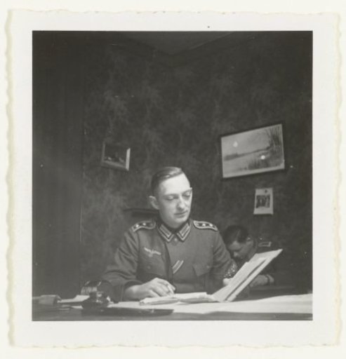 Wehrmacht soldier at the administration