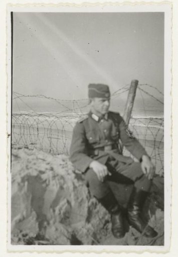 Wehrmacht soldier at the beach