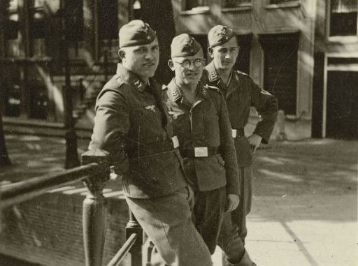 Luftwaffe Soldiers on a Bridge