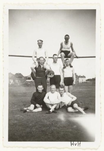 Wehrmacht soldiers playing football