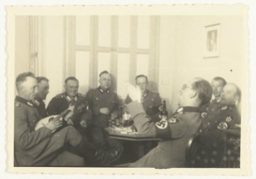 German soldiers celebrating