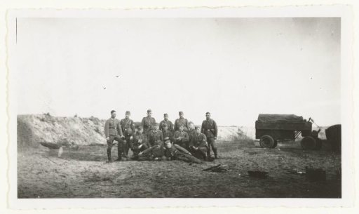 Wehrmacht soldiers posing during an exercise