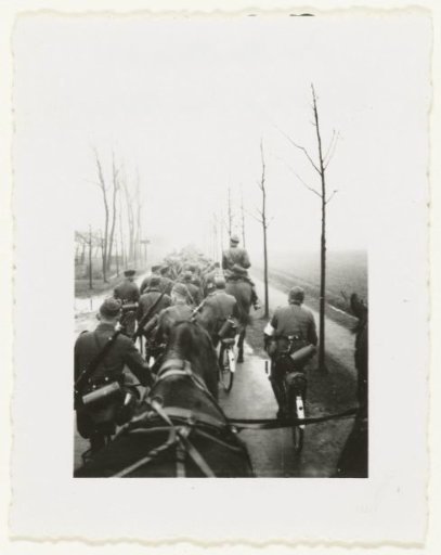Column of German soldiers