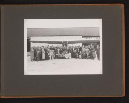 Group photo at the airfield