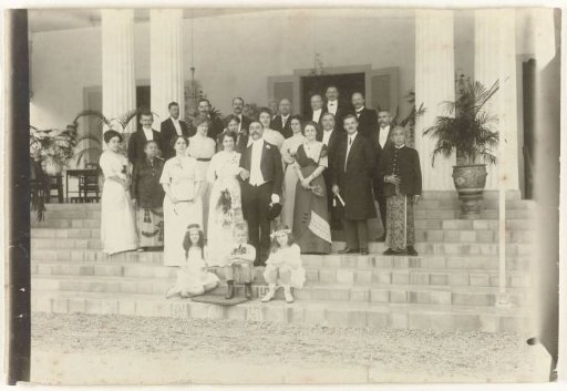 Wedding photograph of the married couple Letterie